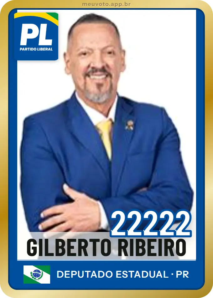 Carta de Gilberto Ribeiro, número 22222, PL