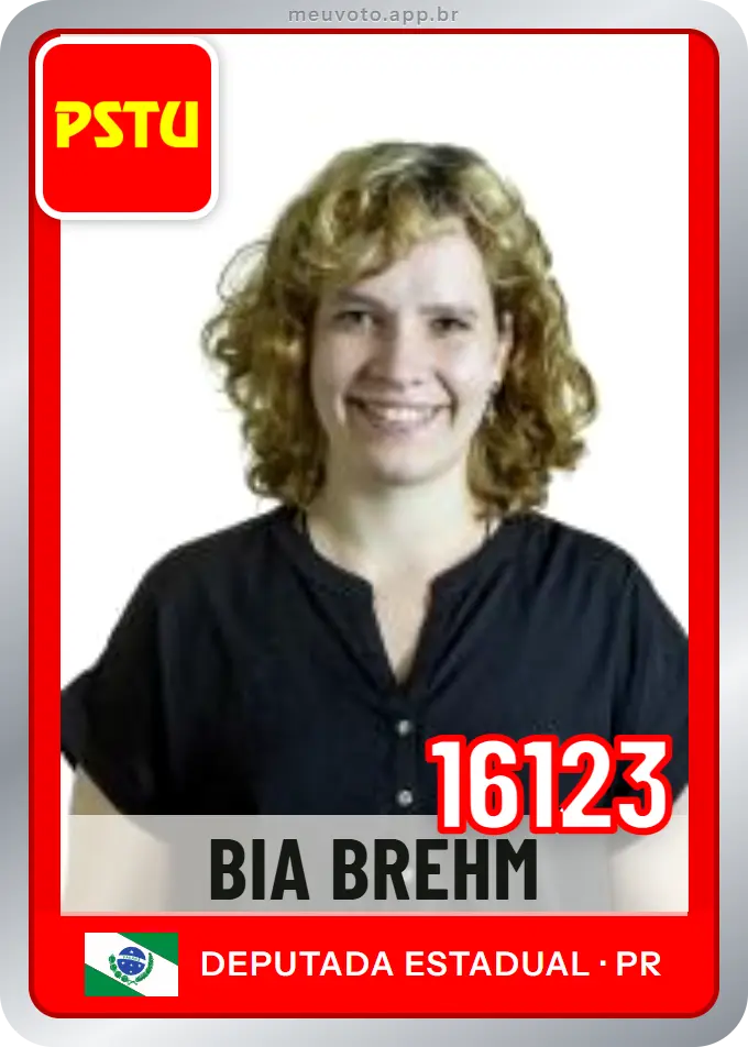 Carta de Bia Brehm, número 16123, PSTU