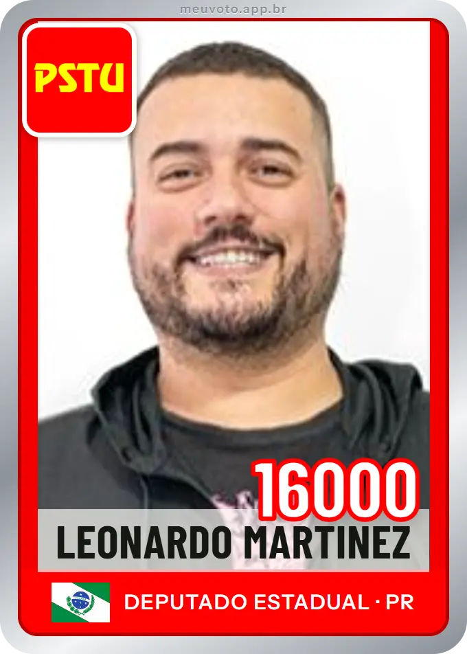 Carta de Leonardo Martinez, número 16000, PSTU