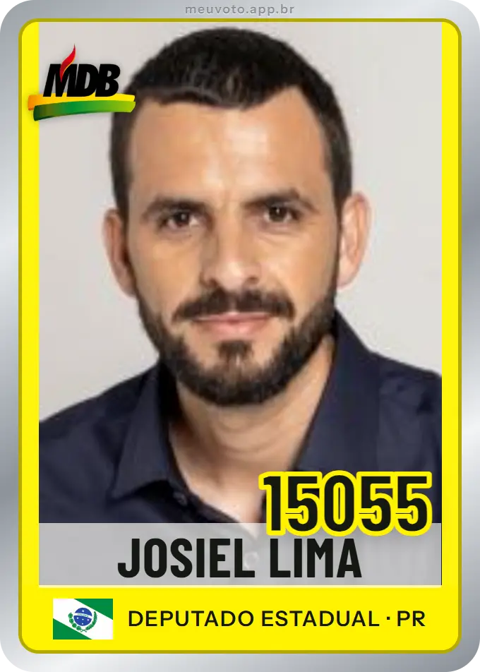 Carta de Josiel Lima, número 15055, MDB