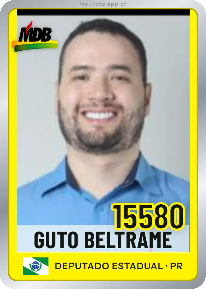 Carta de Guto Beltrame, número 15580, MDB