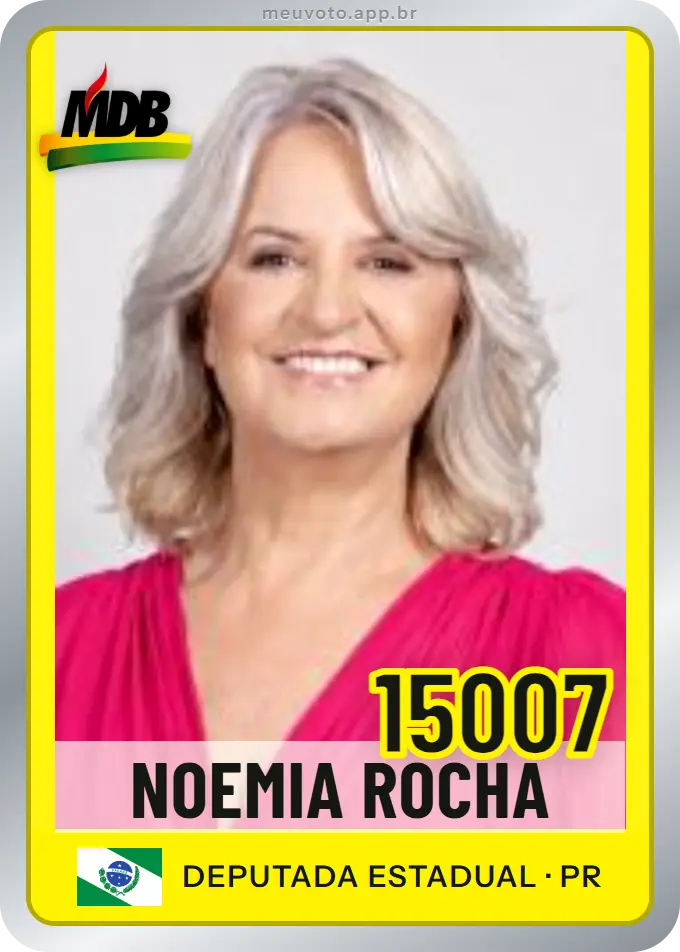 Carta de Noemia Rocha, número 15007, MDB
