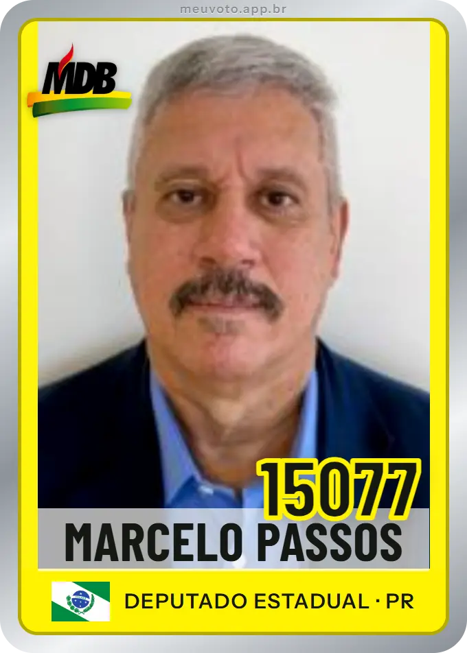 Carta de Marcelo Passos, número 15077, MDB