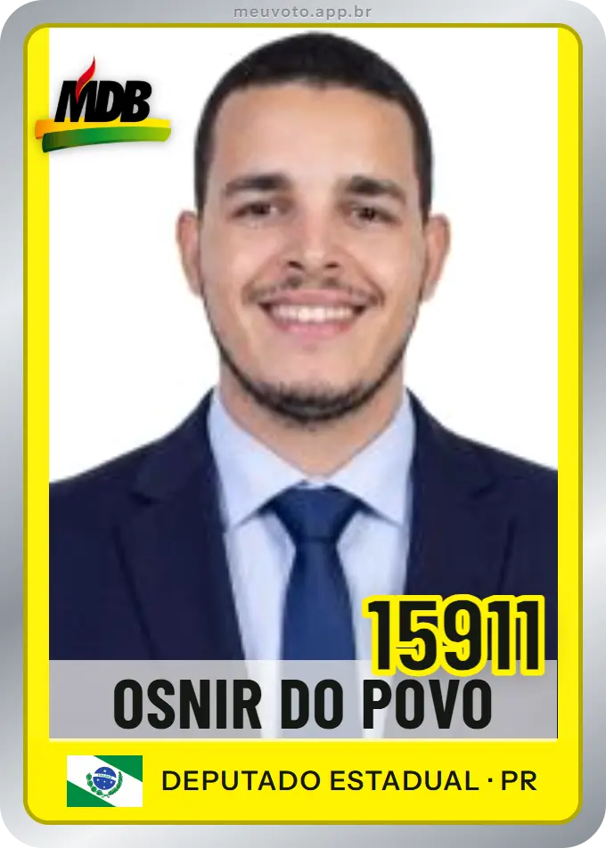 Carta de Osnir do Povo, número 15911, MDB
