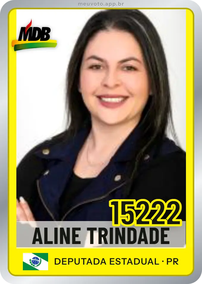 Carta de Aline Trindade, número 15222, MDB
