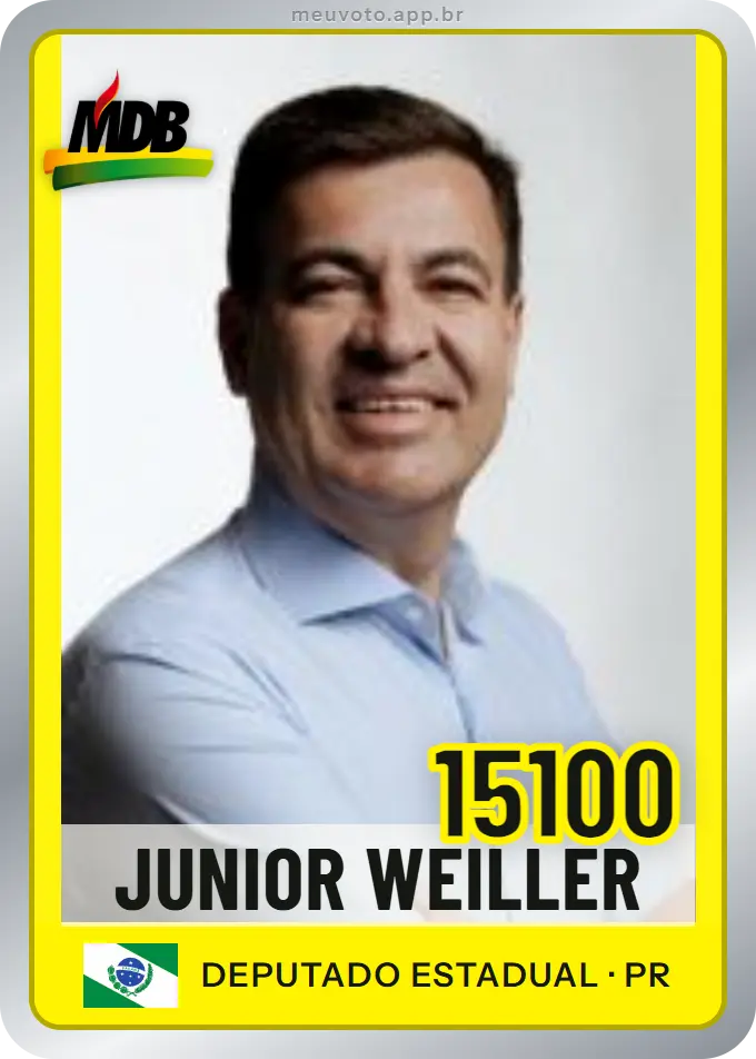 Carta de Junior Weiller, número 15100, MDB