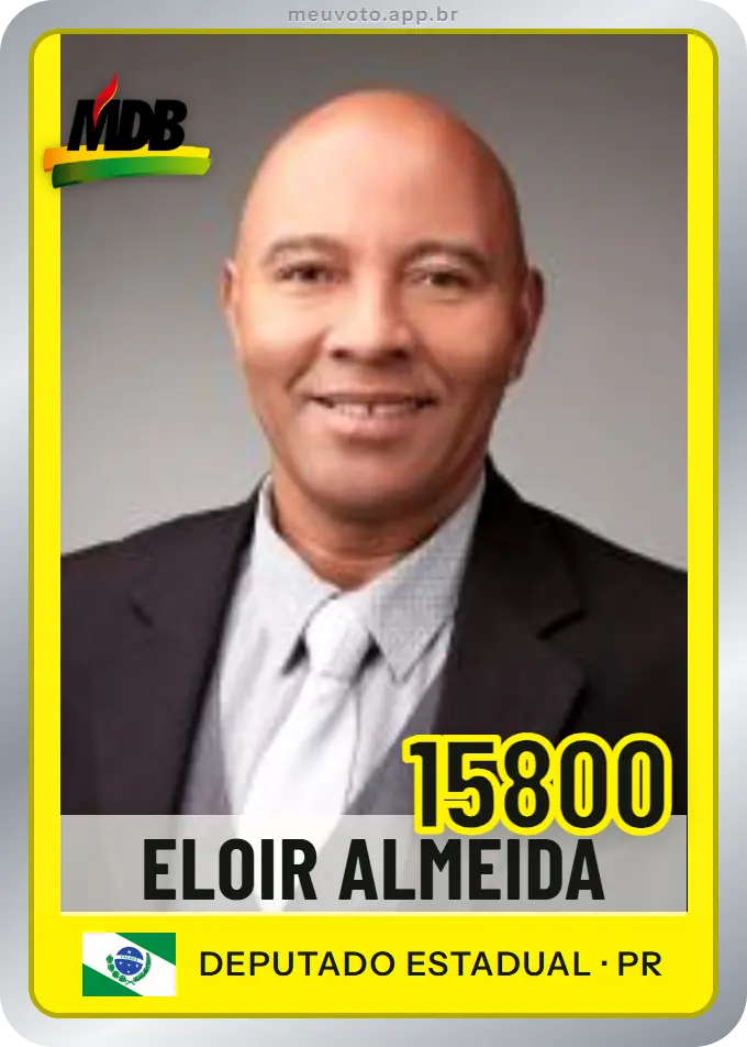 Carta de Eloir Almeida, número 15800, MDB
