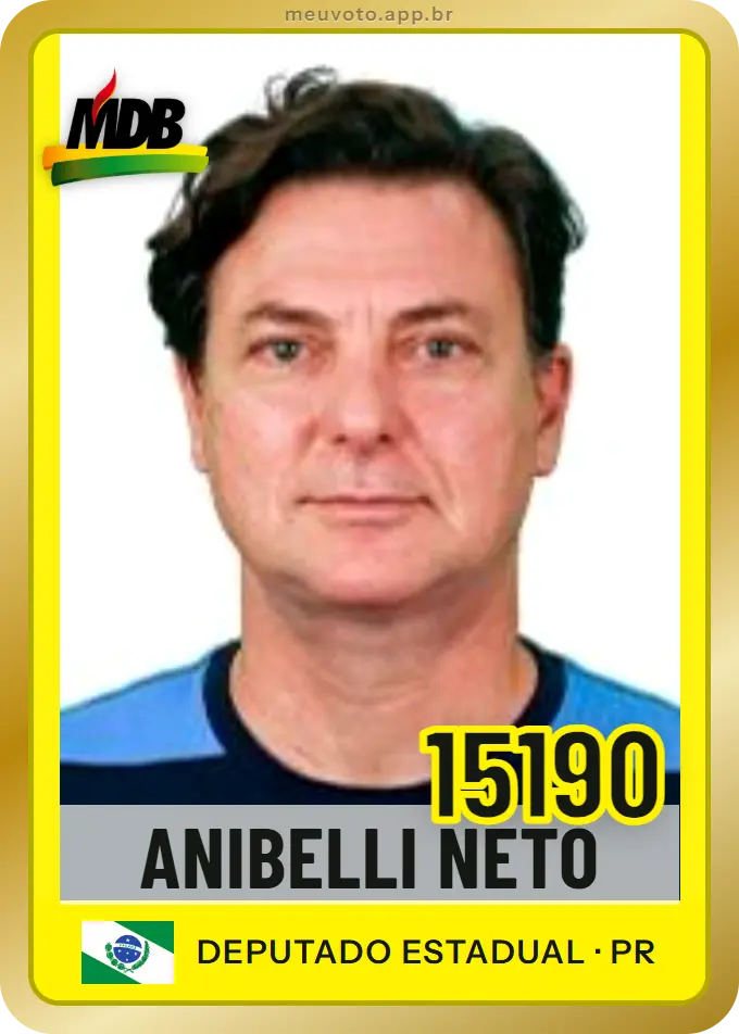 Carta de Anibelli Neto, número 15190, MDB