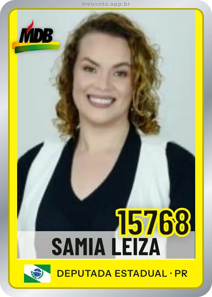 Carta de Samia Leiza, número 15768, MDB