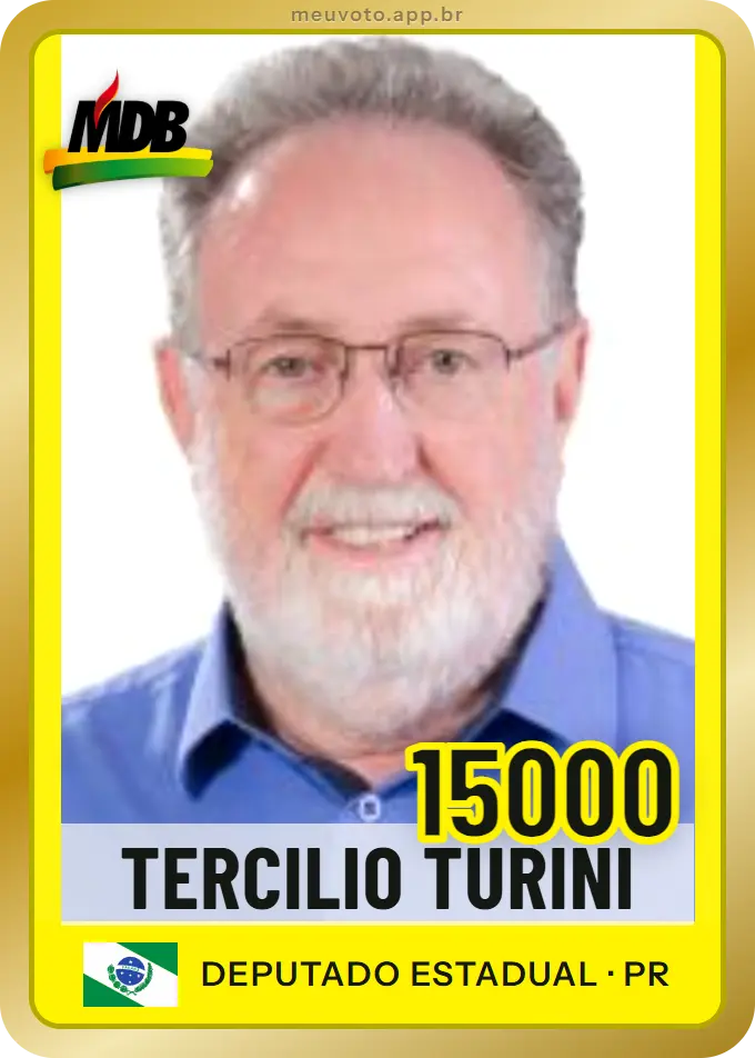 Carta de Tercilio Turini, número 15000, MDB
