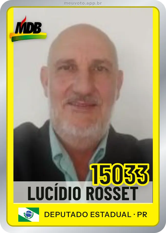 Carta de Lucídio Rosset, número 15033, MDB