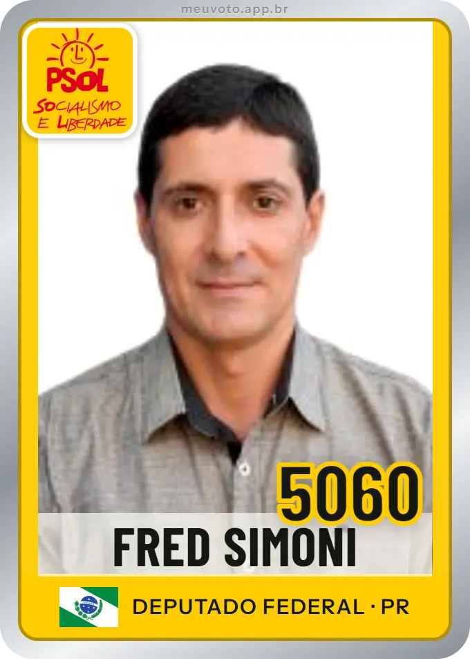 Carta de Fred Simoni, número 5060, PSOL