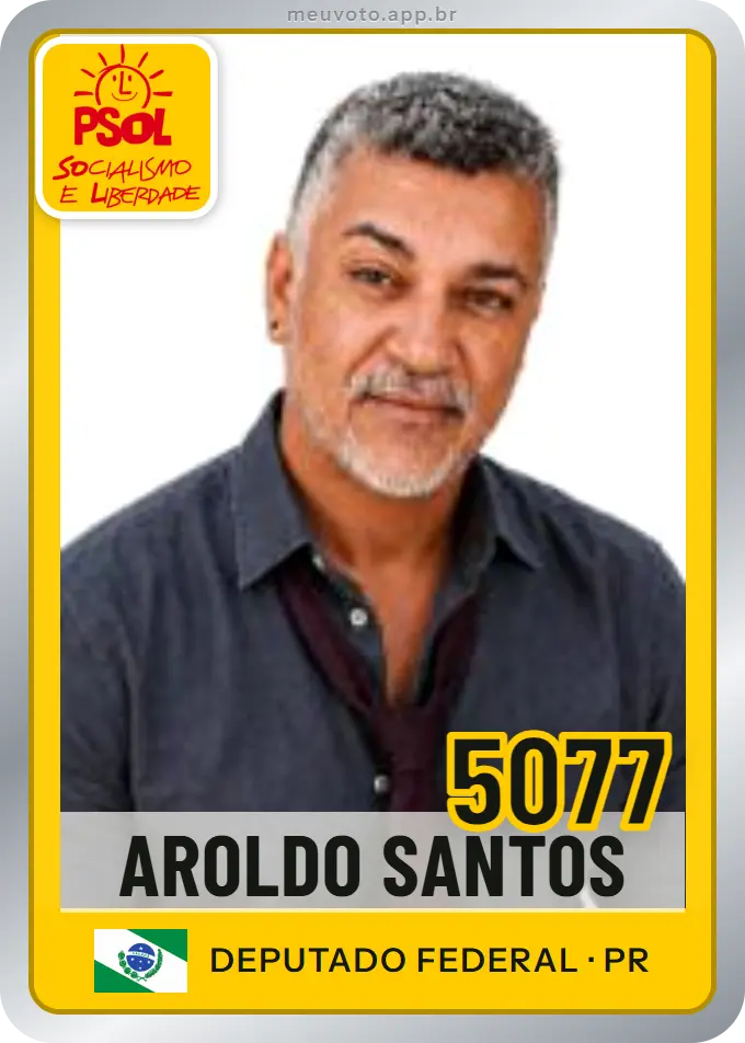 Carta de Aroldo Santos, número 5077, PSOL