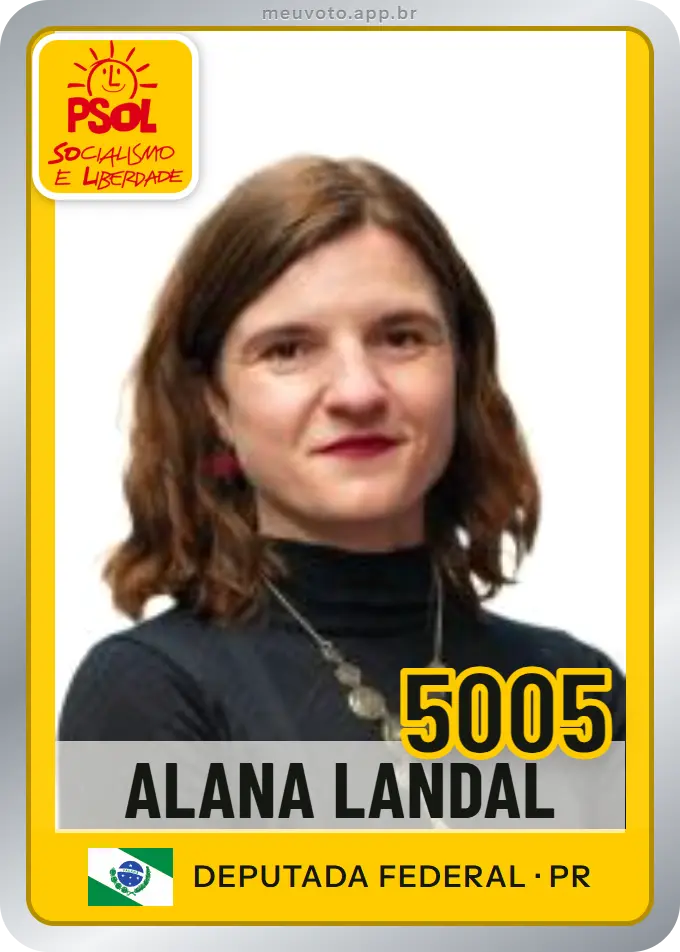 Carta de Alana Landal, número 5005, PSOL