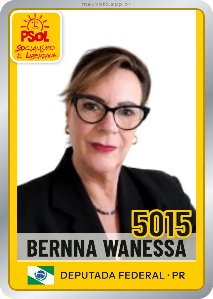 Carta de Bernna Wanessa, número 5015, PSOL