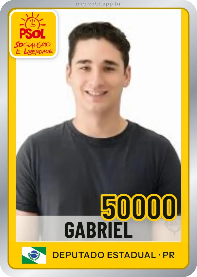 Carta de Gabriel, número 50000, PSOL