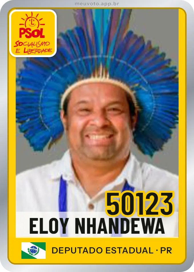 Carta de Eloy Nhandewa, número 50123, PSOL