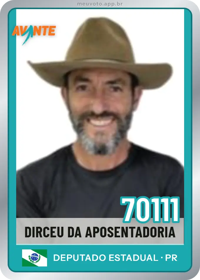 Carta de Dirceu da Aposentadoria, número 70111, Avante