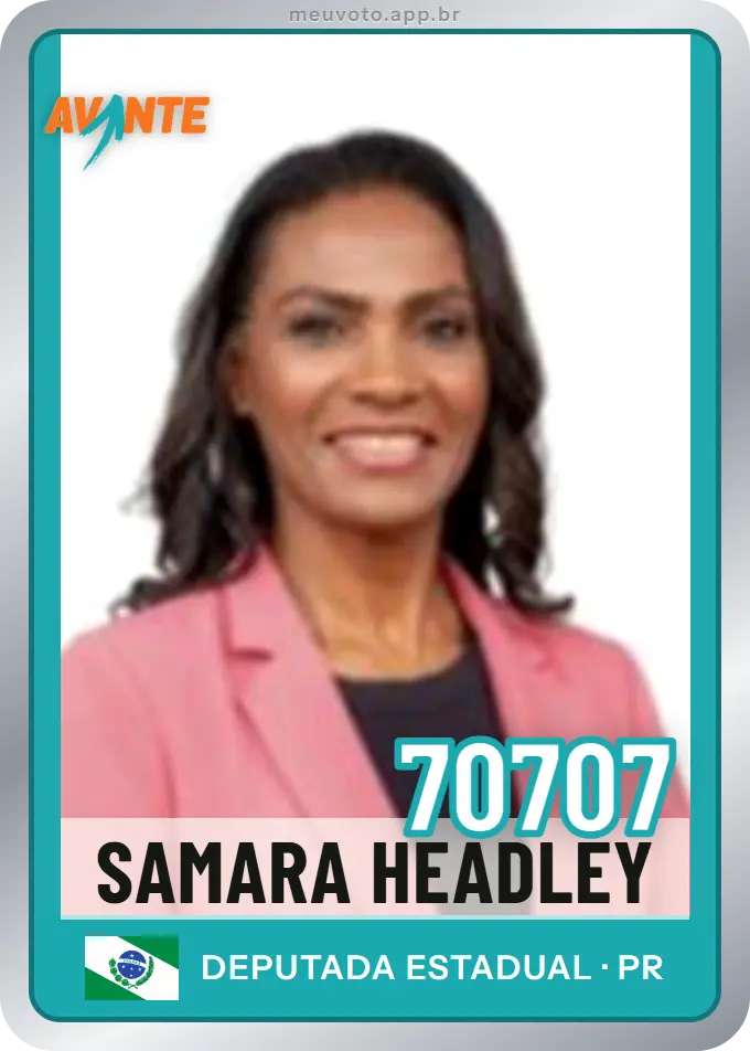 Carta de Samara Headley, número 70707, Avante