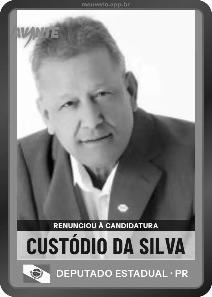 Carta de Custódio da Silva, Avante. Renunciou à candidatura e não vai à urna.