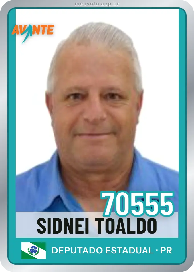 Carta de Sidnei Toaldo, número 70555, Avante