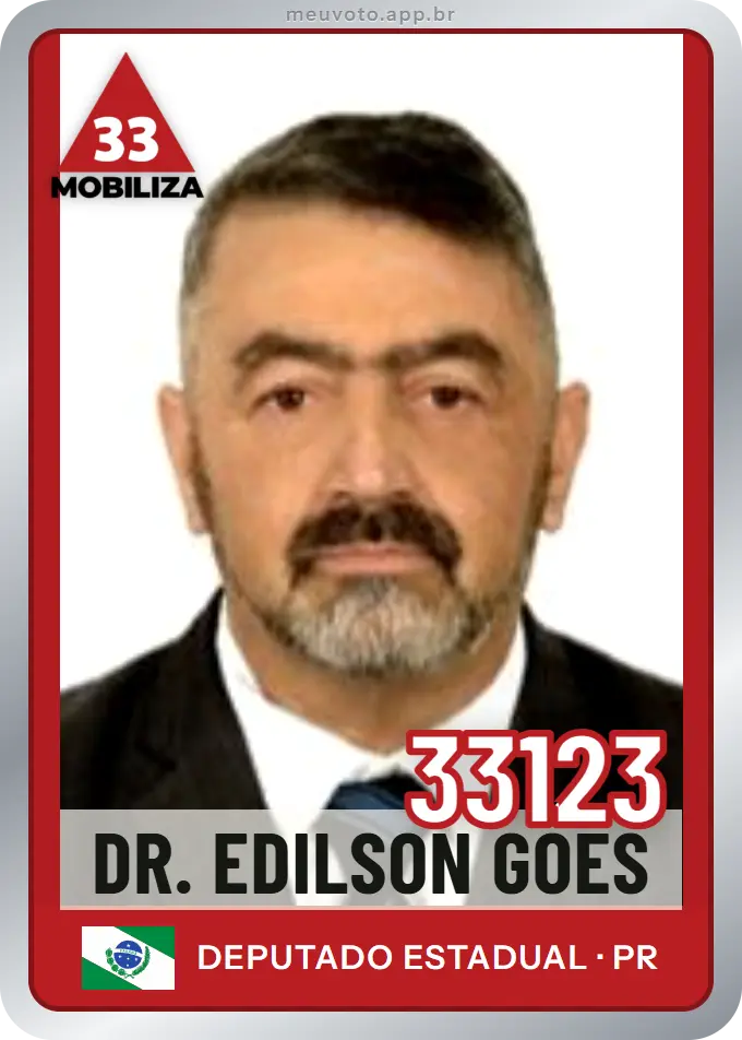 Carta de Dr. Edilson Goes, número 33123, Mobiliza