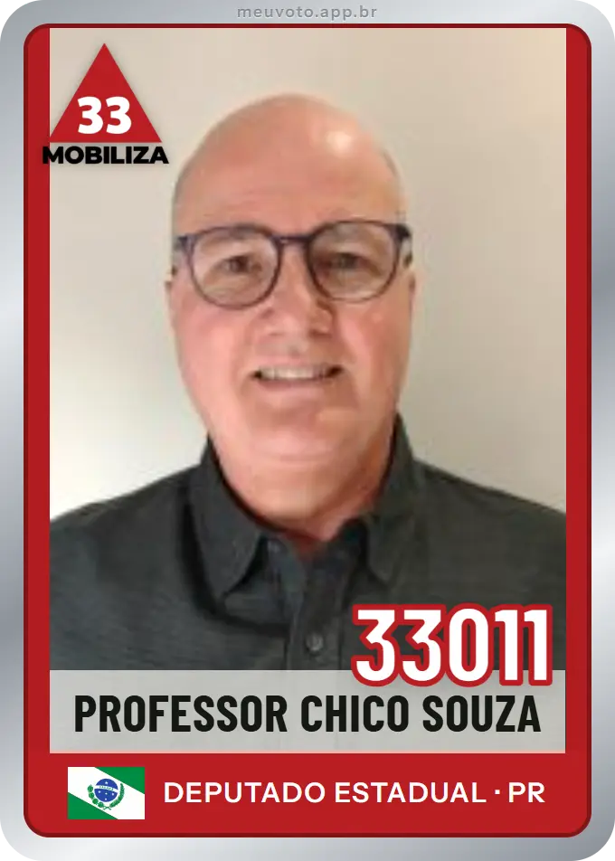 Carta de Professor Chico Souza, número 33011, Mobiliza