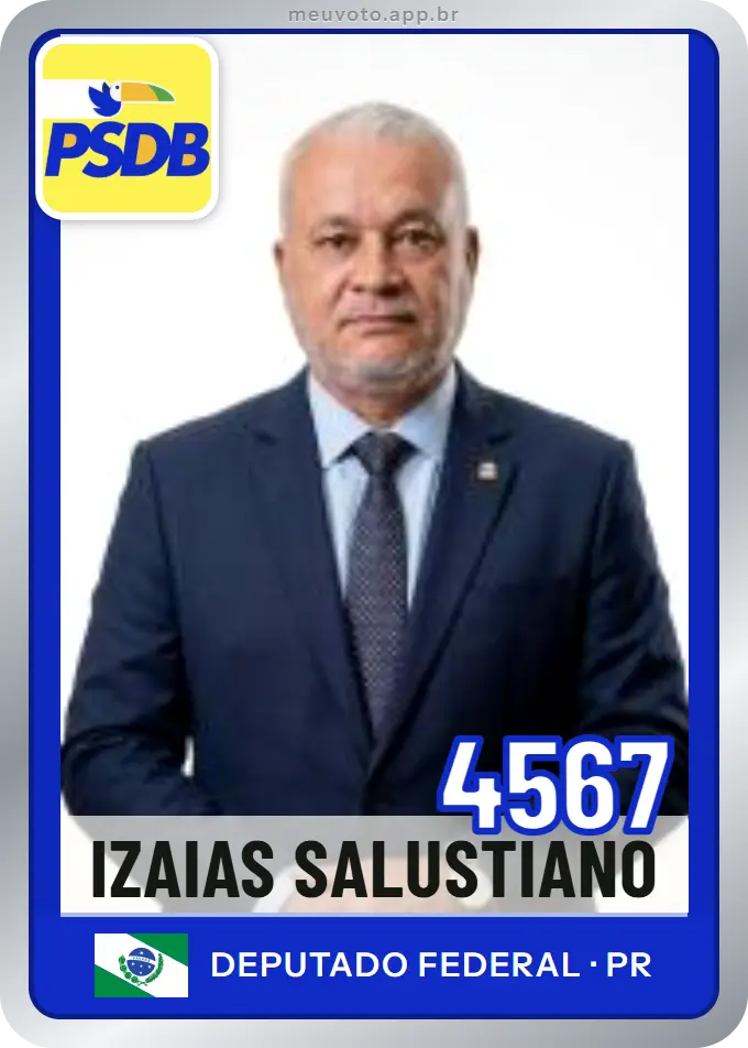Carta de Izaias Salustiano, número 4567, PSDB