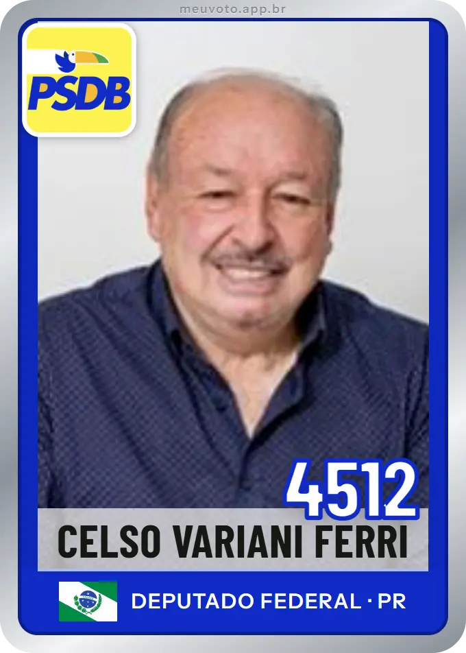 Carta de Celso Variani Ferri, número 4512, PSDB