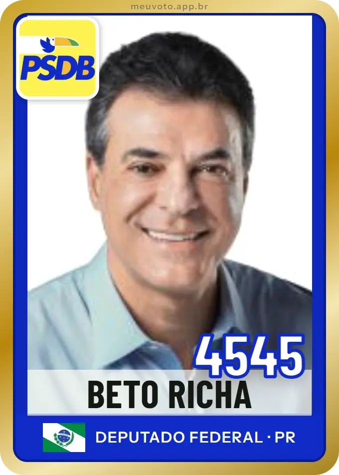 Carta de Beto Richa, número 4545, PSDB