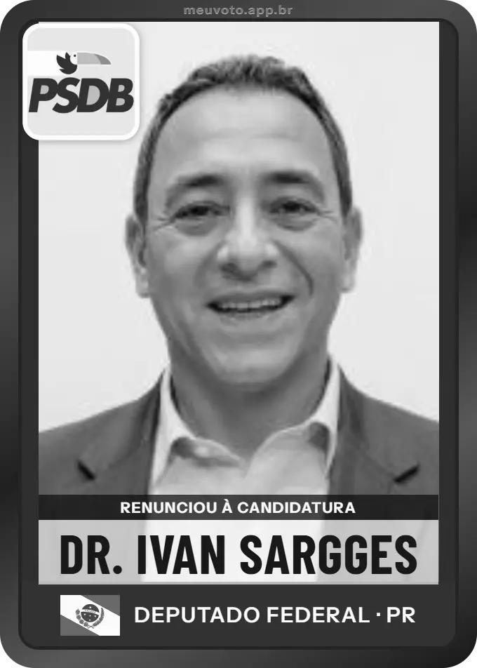 Carta de Dr. Ivan Sargges, PSDB. Renunciou à candidatura e não vai à urna.