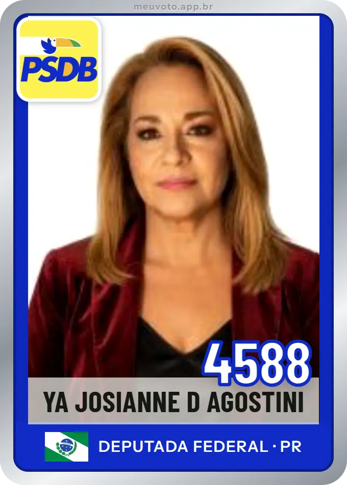 Carta de Ya Josianne D Agostini, número 4588, PSDB