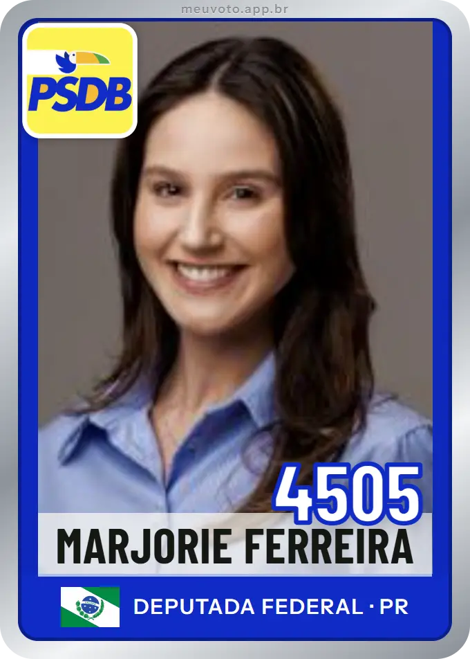 Carta de Marjorie Ferreira, número 4505, PSDB