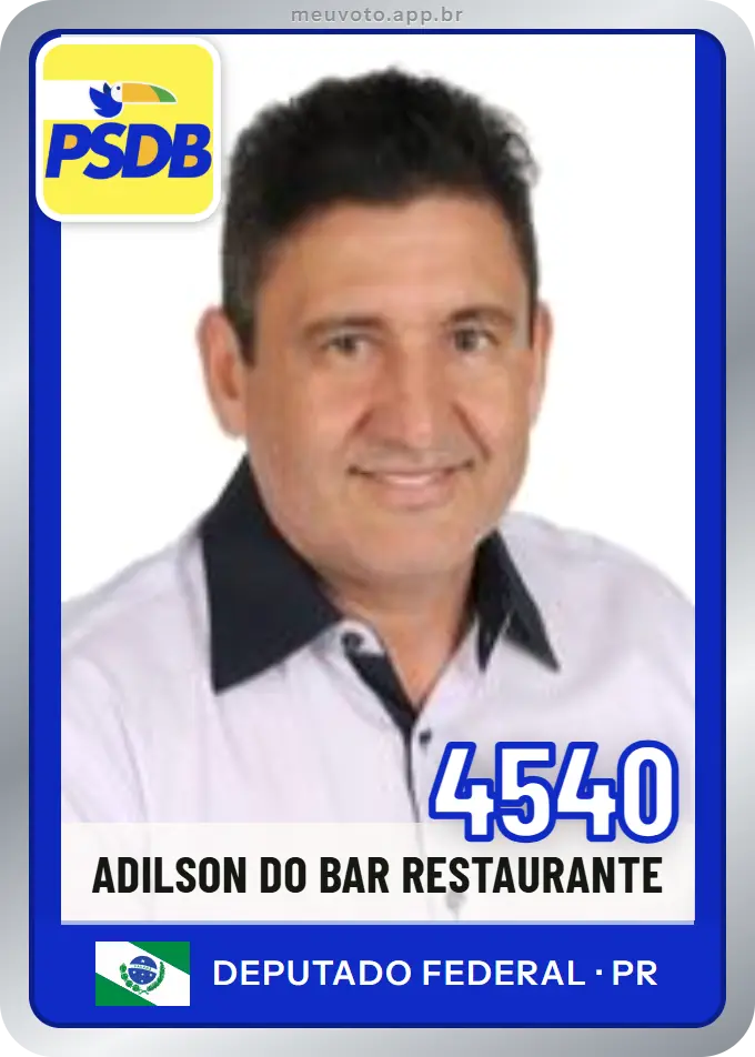 Carta de Adilson do Bar Restaurante, número 4540, PSDB