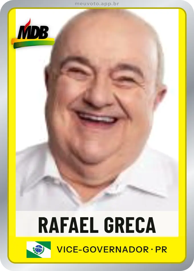 Carta de Rafael Greca, MDB