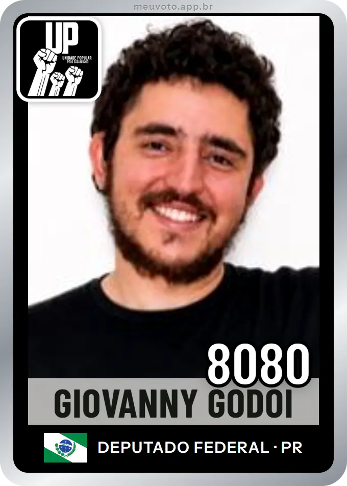 Carta de Giovanny Godoi, número 8080, UP