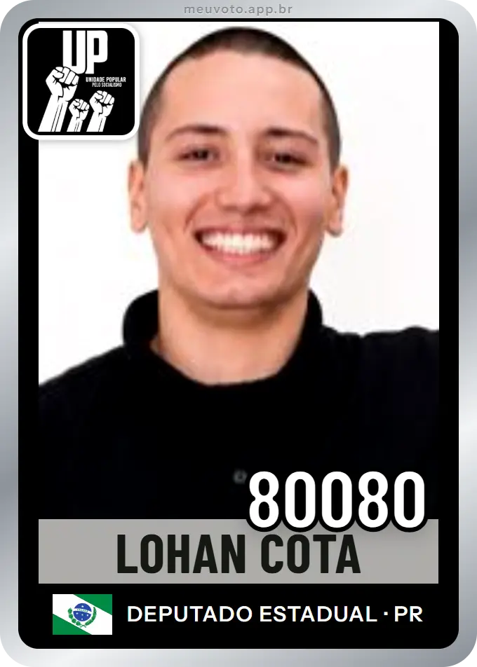 Carta de Lohan Cota, número 80080, UP