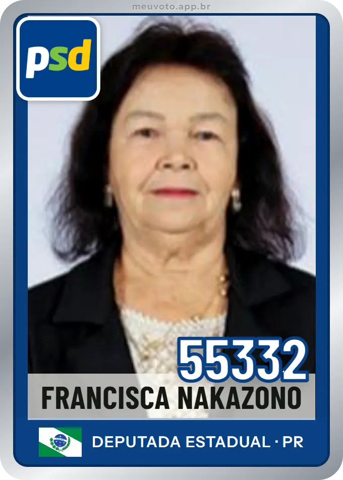Carta de Francisca Nakazono, número 55332, PSD