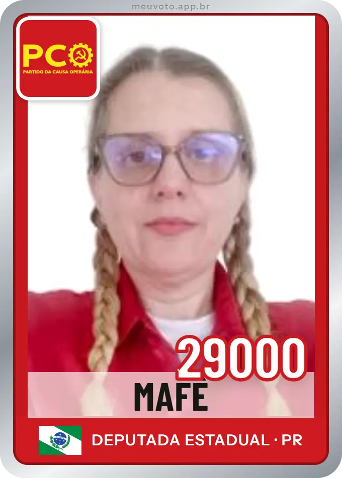 Carta de Mafê, número 29000, PCO