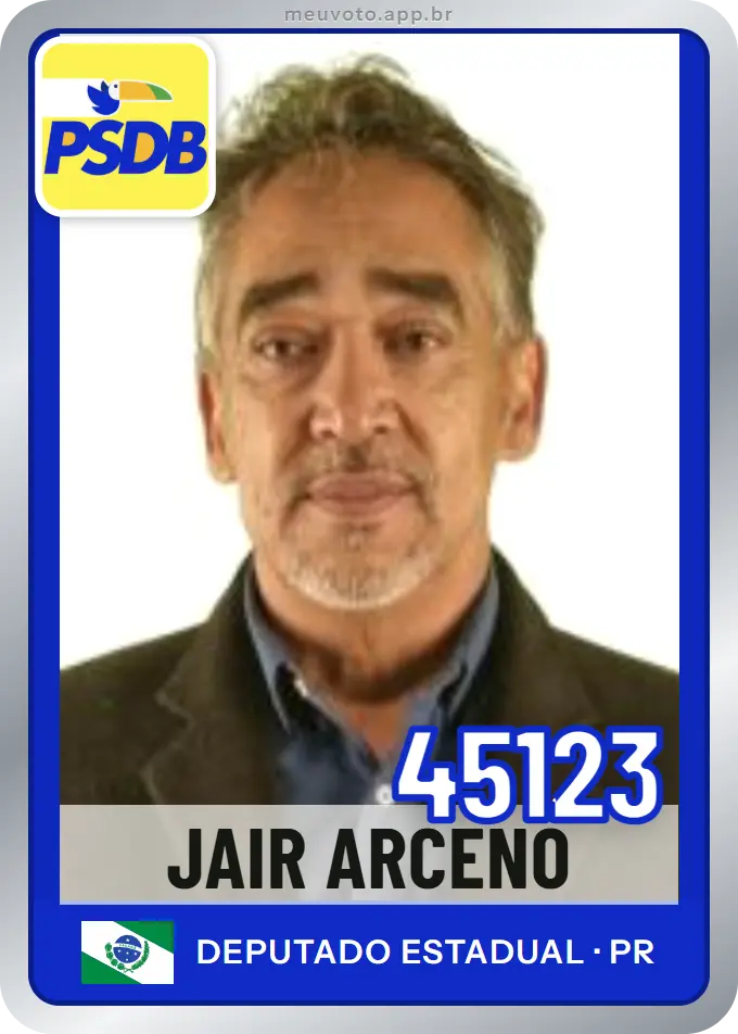 Carta de Jair Arceno, número 45123, PSDB
