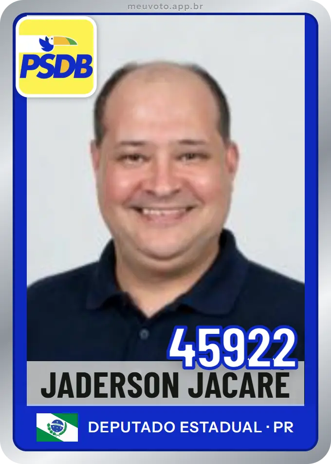 Carta de Jaderson Jacaré, número 45922, PSDB