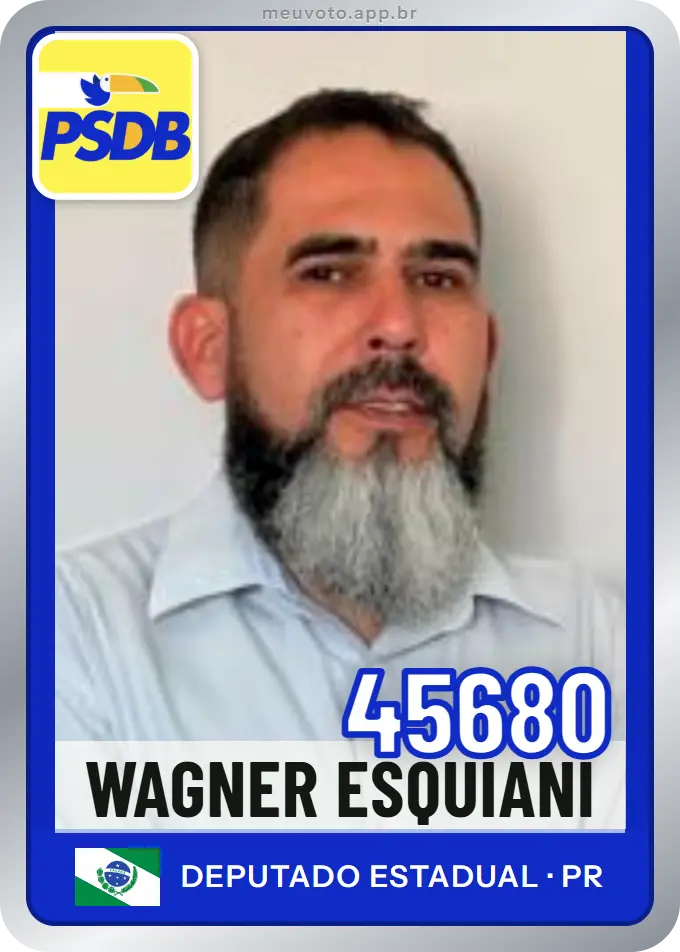 Carta de Wagner Esquiani, número 45680, PSDB