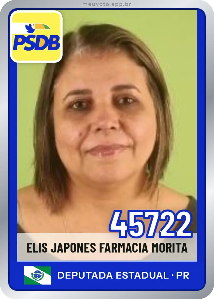 Carta de Elis Japones Farmacia Morita, número 45722, PSDB