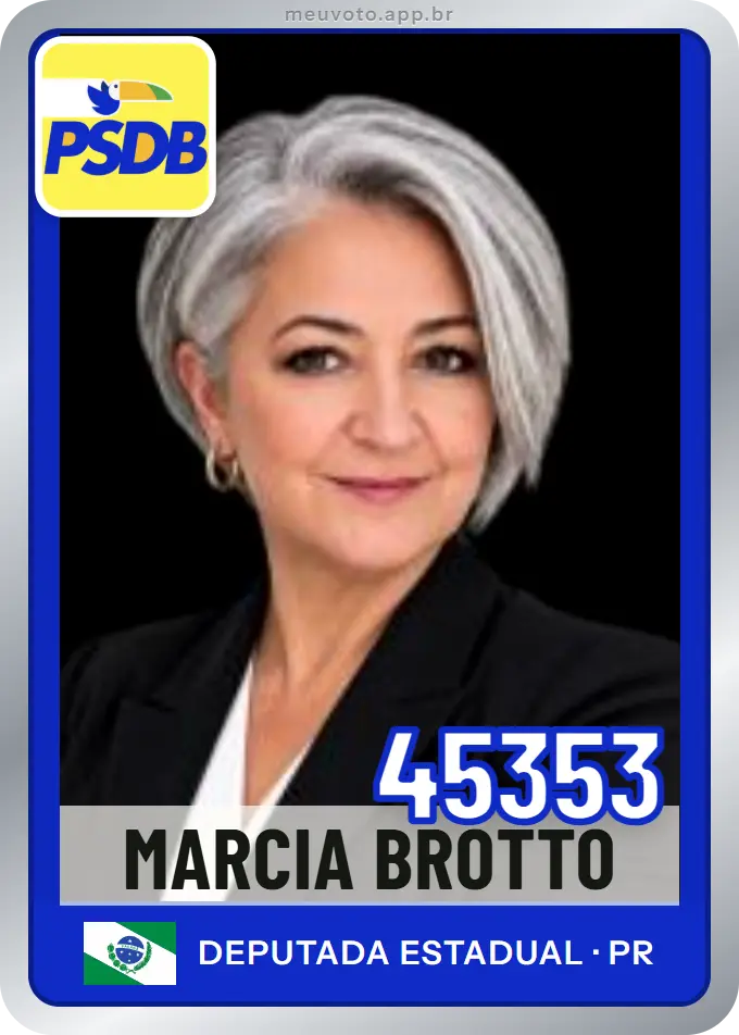 Carta de Marcia Brotto, número 45353, PSDB