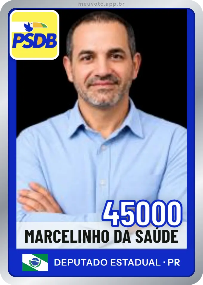 Carta de Marcelinho da Saúde, número 45000, PSDB