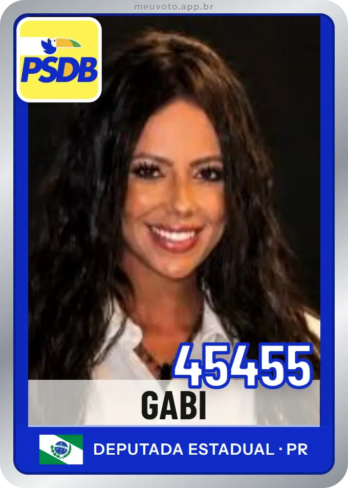Carta de Gabi, número 45455, PSDB