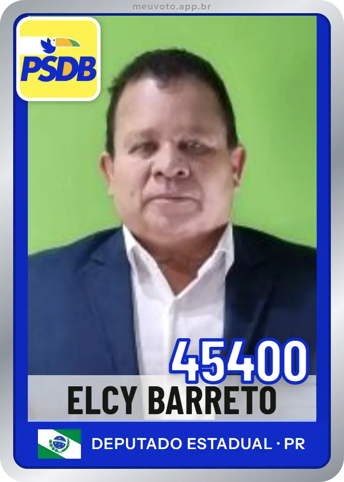 Carta de Elcy Barreto, número 45400, PSDB