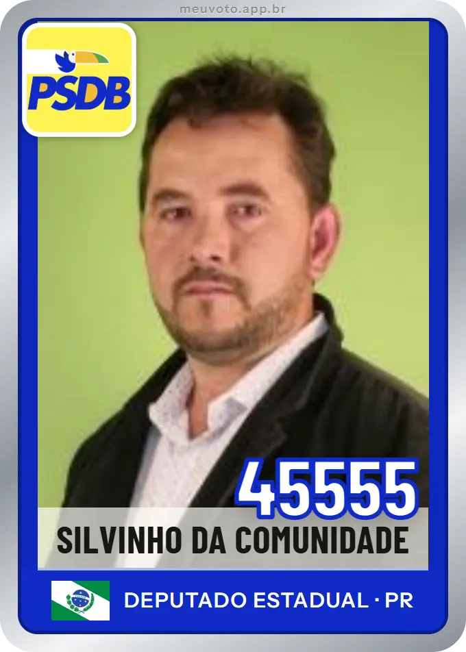 Carta de Silvinho da Comunidade, número 45555, PSDB