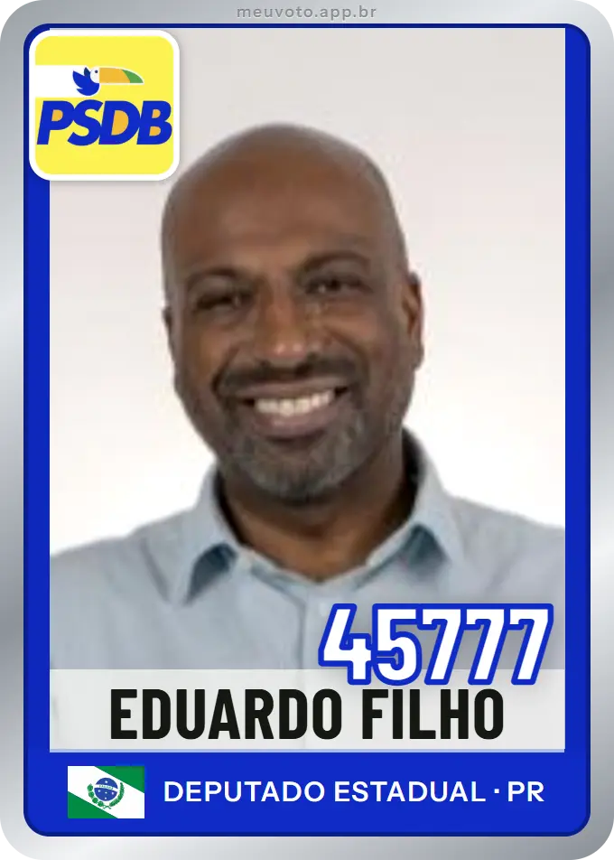 Carta de Eduardo Filho, número 45777, PSDB