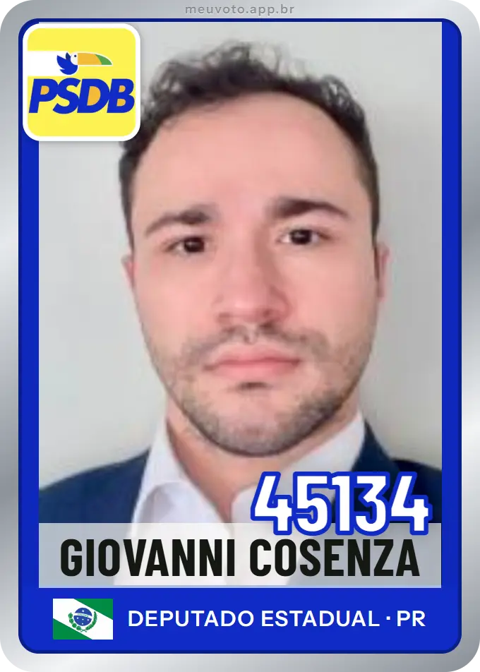 Carta de Giovanni Cosenza, número 45134, PSDB